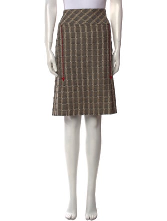 Lela Rose Printed Knee-Length Skirt