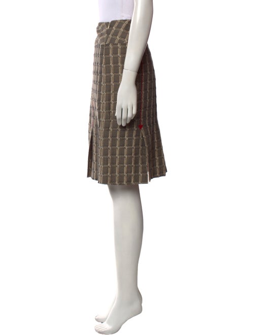 Lela Rose Printed Knee-Length Skirt