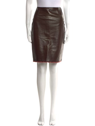 Lela Rose Silk Knee-Length Skirt