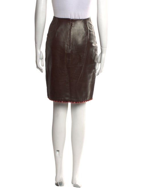 Lela Rose Silk Knee-Length Skirt