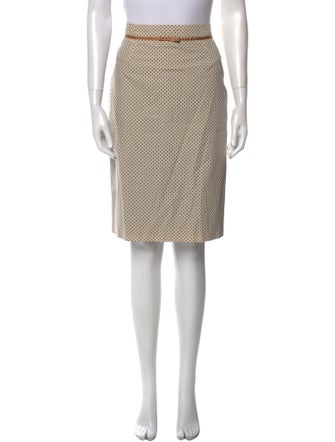 Lela Rose Silk Knee-Length Skirt