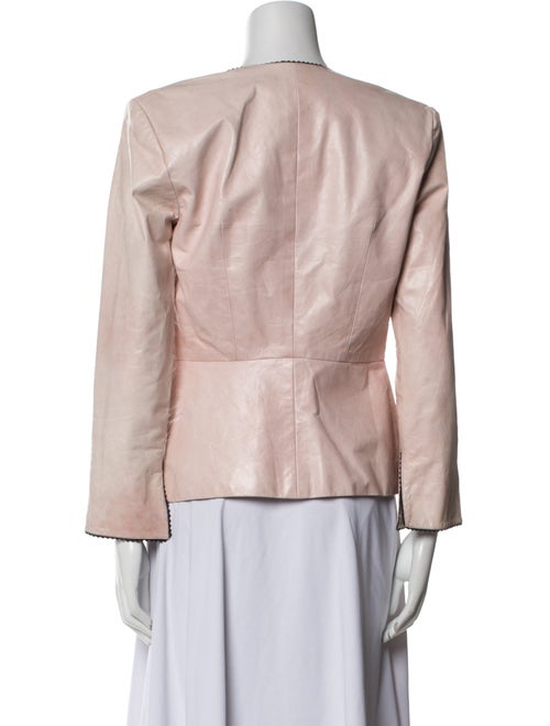Lela Rose Leather Evening Jacket