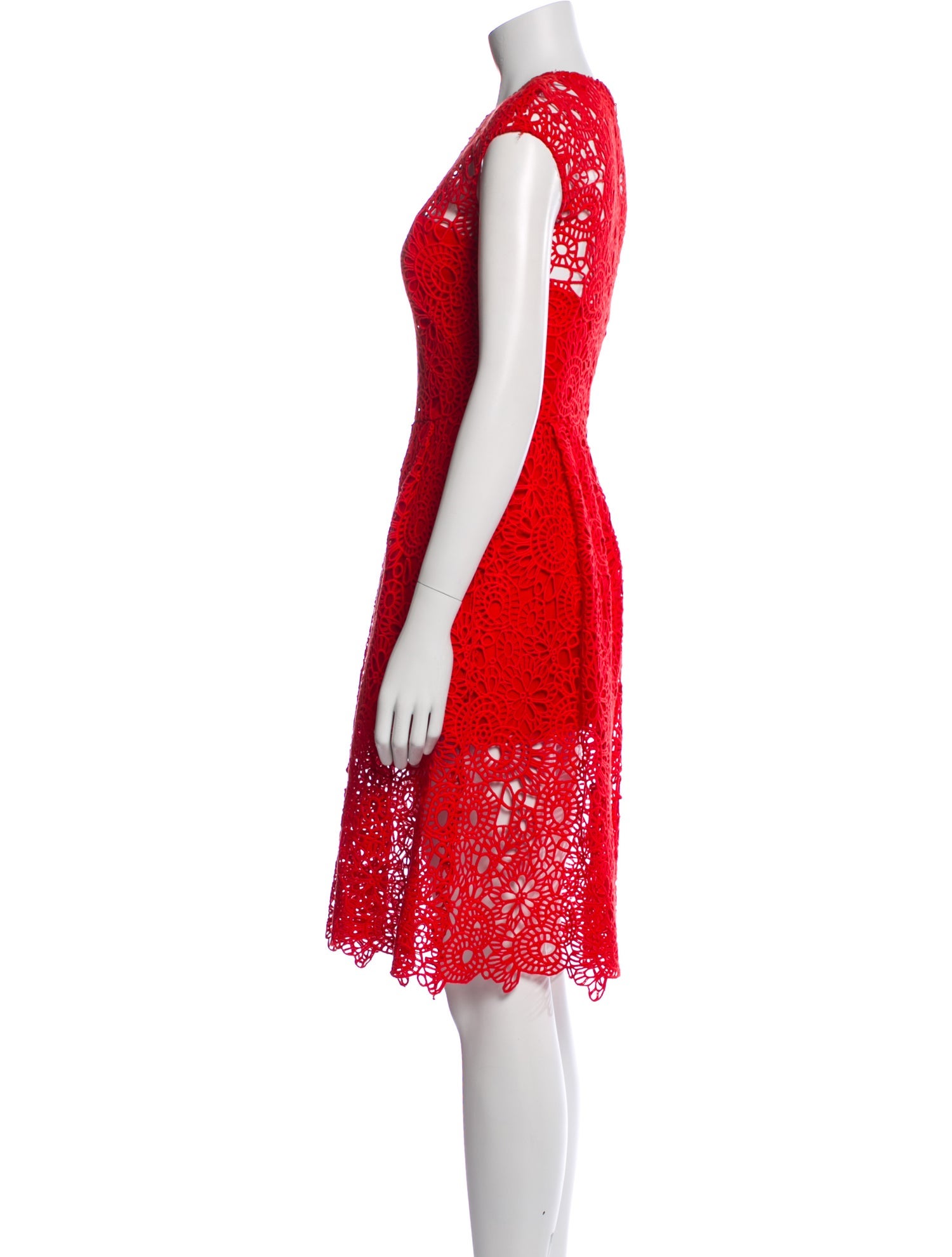 Lela Rose Silk Knee-Length Dress