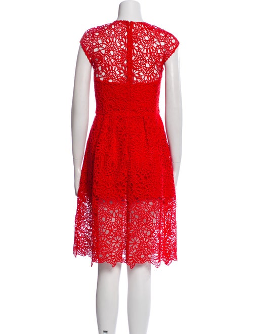 Lela Rose Silk Knee-Length Dress