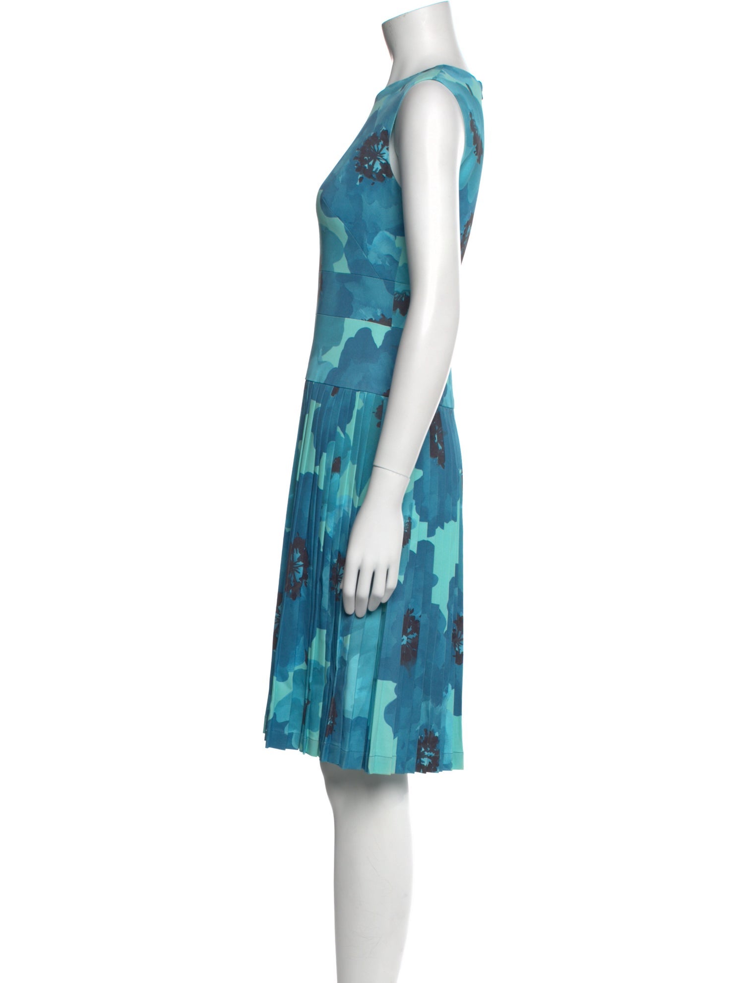Lela Rose Floral Print Knee-Length Dress