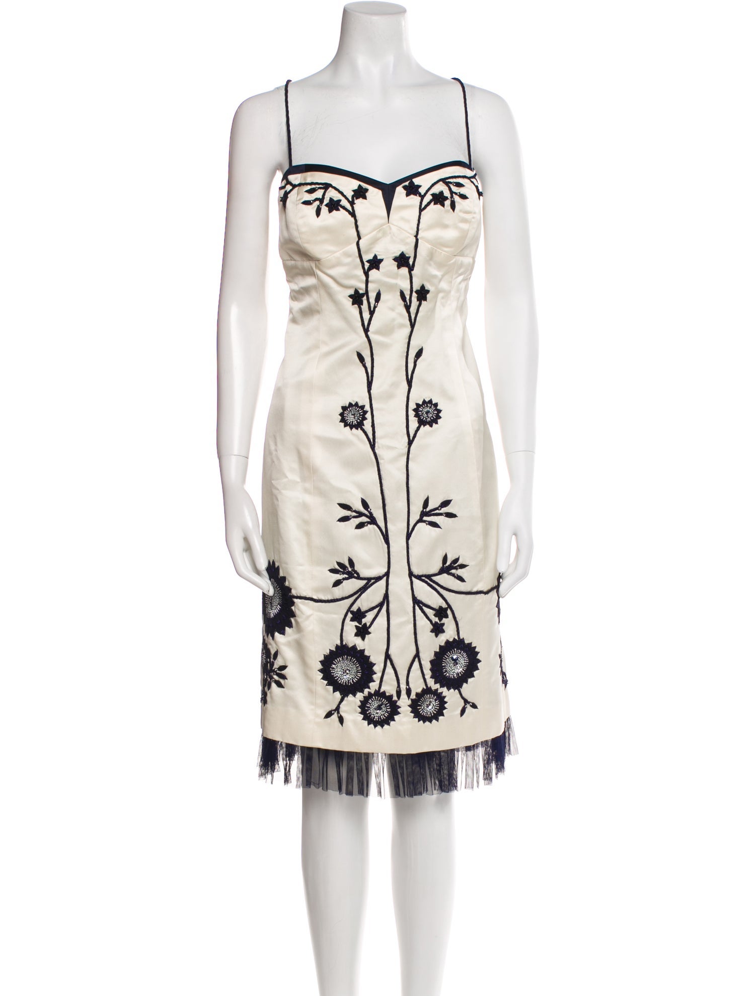 Lela Rose Silk Knee-Length Dress