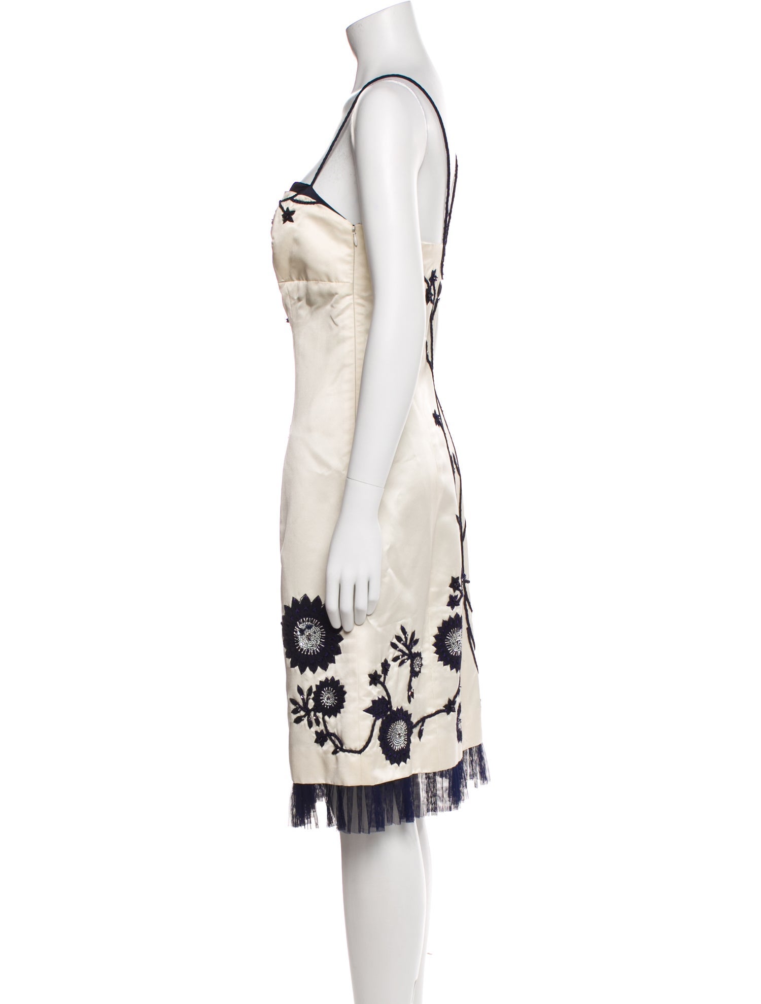 Lela Rose Silk Knee-Length Dress