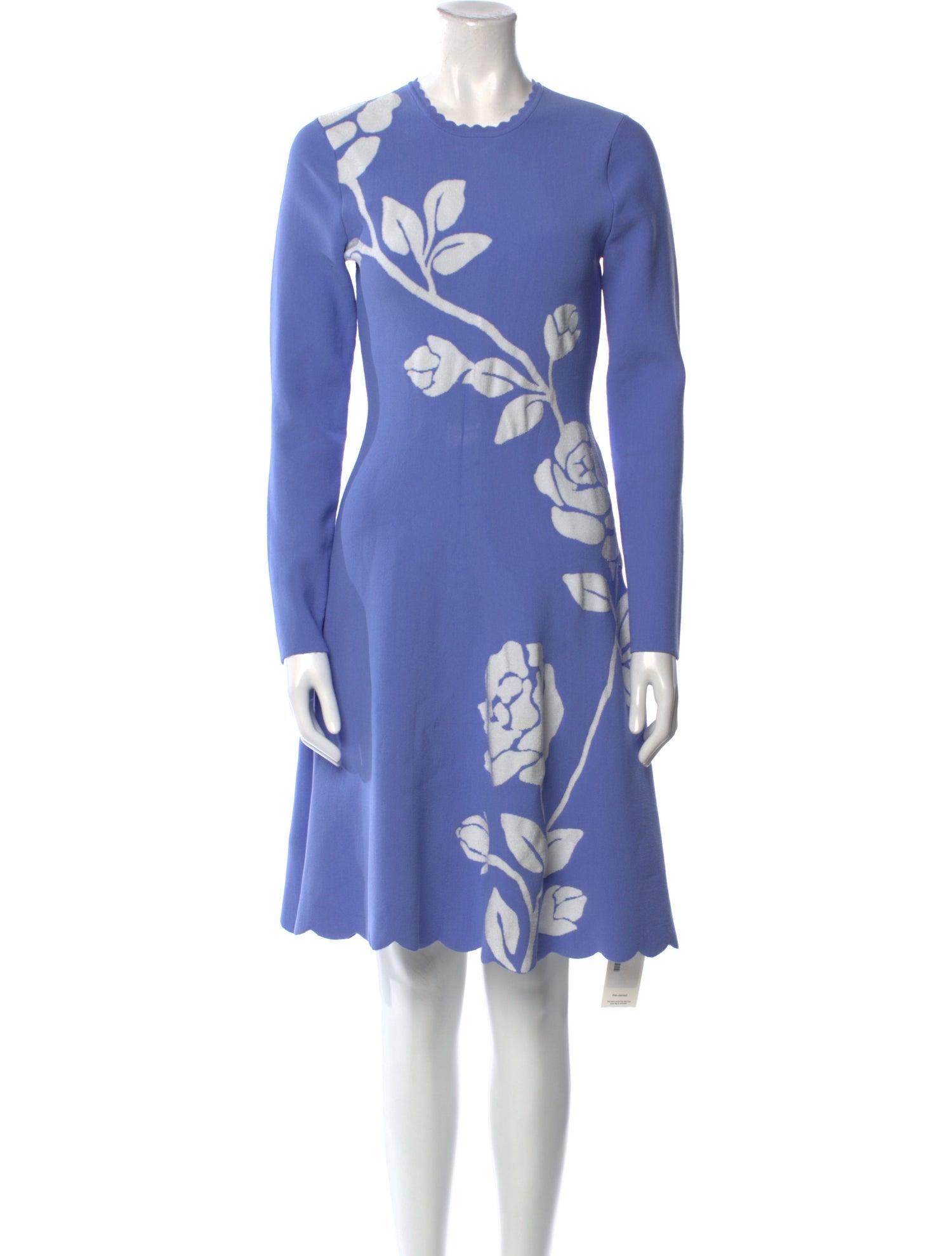 Lela Rose Floral Print Knee-Length Dress