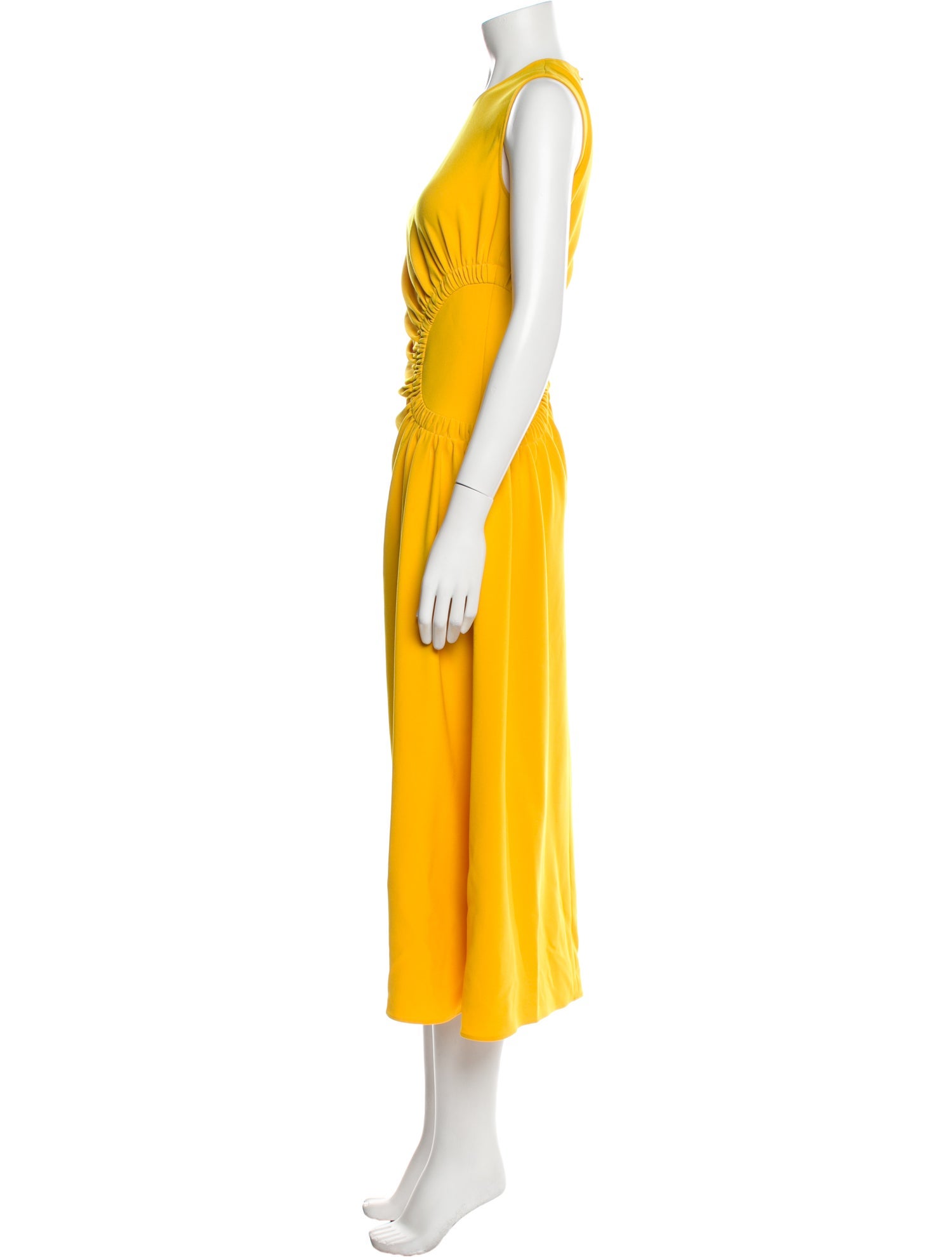 Lela Rose Crew Neck Long Dress