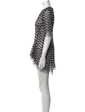 Lela Rose Printed Mini Dress