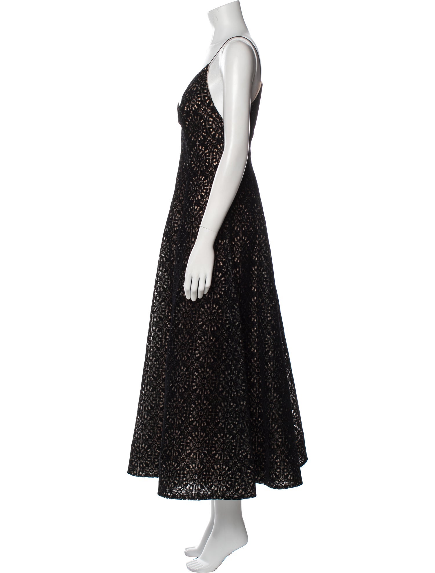 Lela Rose Printed Midi Length Dress w/ Tags