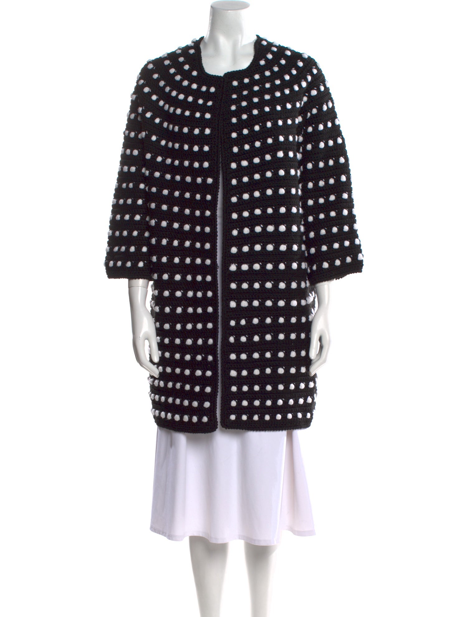 Lela Rose Wool Printed Sweater