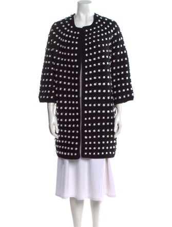 Lela Rose Wool Printed Sweater