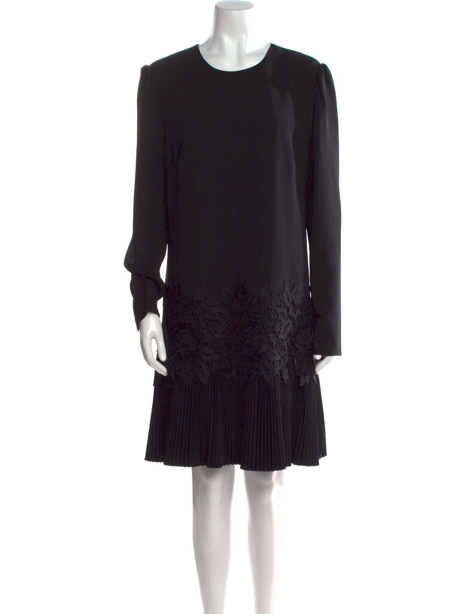 Lela Rose Crew Neck Knee-Length Dress