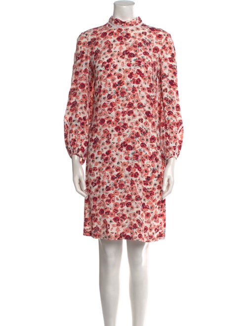 Lela Rose Floral Print Mini Dress