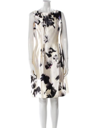 Lela Rose Silk Knee-Length Dress