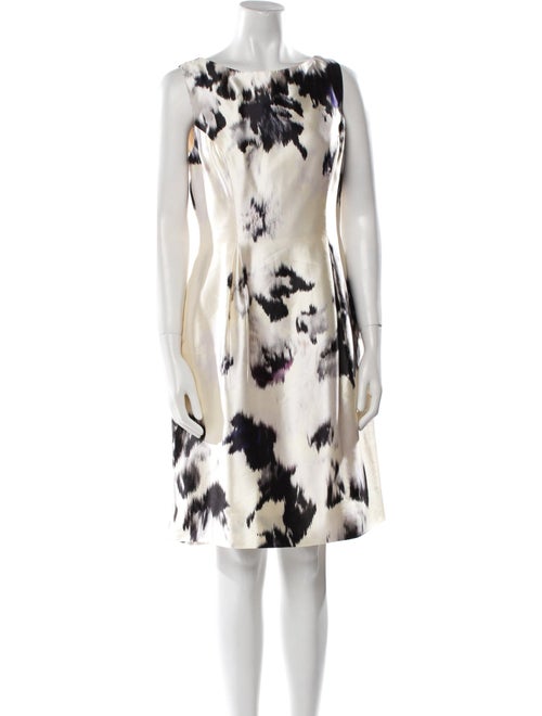 Lela Rose Silk Knee-Length Dress