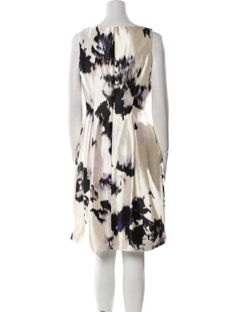 Lela Rose Silk Knee-Length Dress