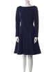 Lela Rose Bateau Neckline Knee-Length Dress