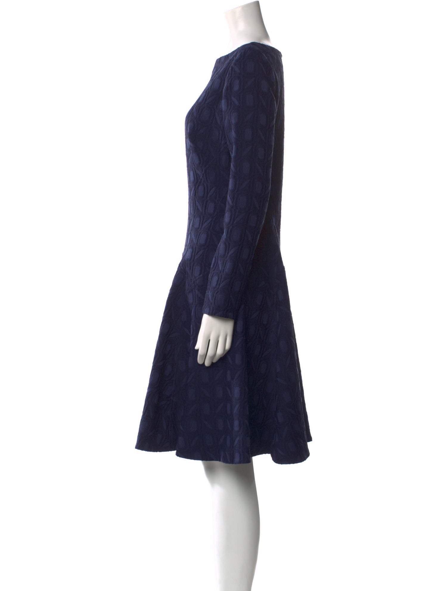 Lela Rose Bateau Neckline Knee-Length Dress