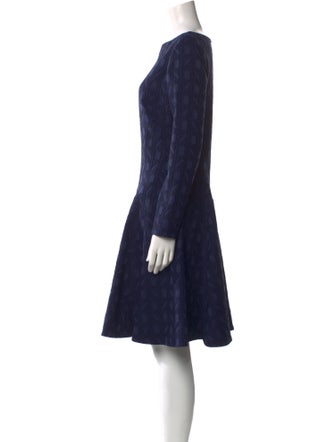 Lela Rose Bateau Neckline Knee-Length Dress