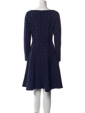 Lela Rose Bateau Neckline Knee-Length Dress