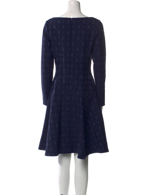 Lela Rose Bateau Neckline Knee-Length Dress