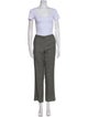 Lela Rose Wool Crystal Embellishments Pant Set