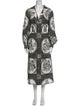 Lela Rose Paisley Print Long Dress