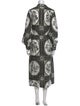 Lela Rose Paisley Print Long Dress