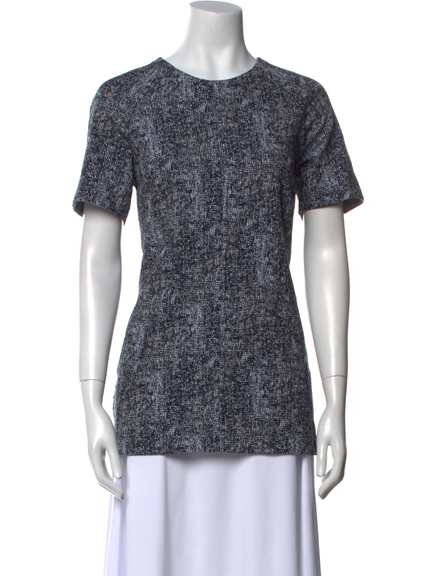 Lela Rose Crew Neck Short Sleeve T-Shirt