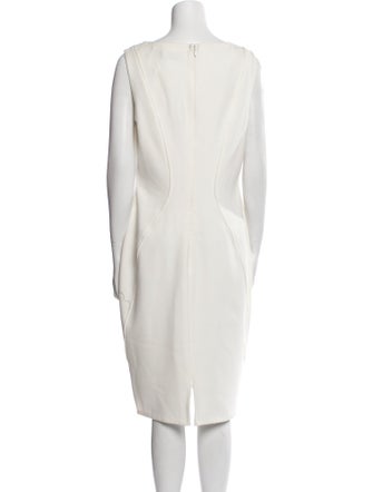 Lela Rose Silk Midi Length Dress