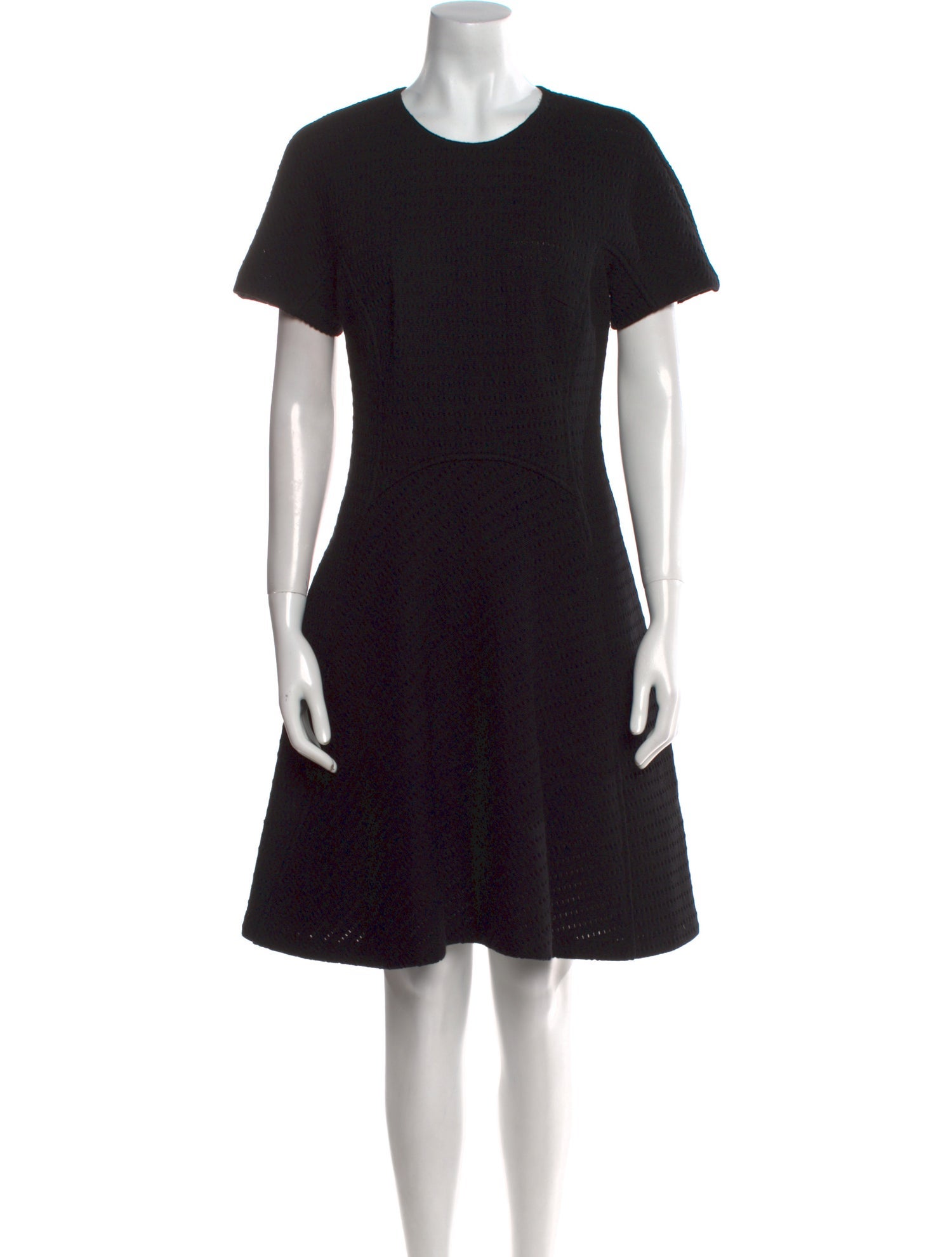 Lela Rose Crew Neck Knee-Length Dress