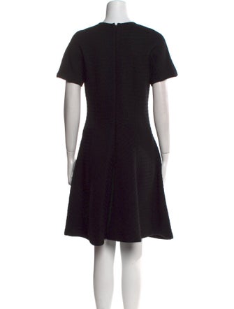 Lela Rose Crew Neck Knee-Length Dress
