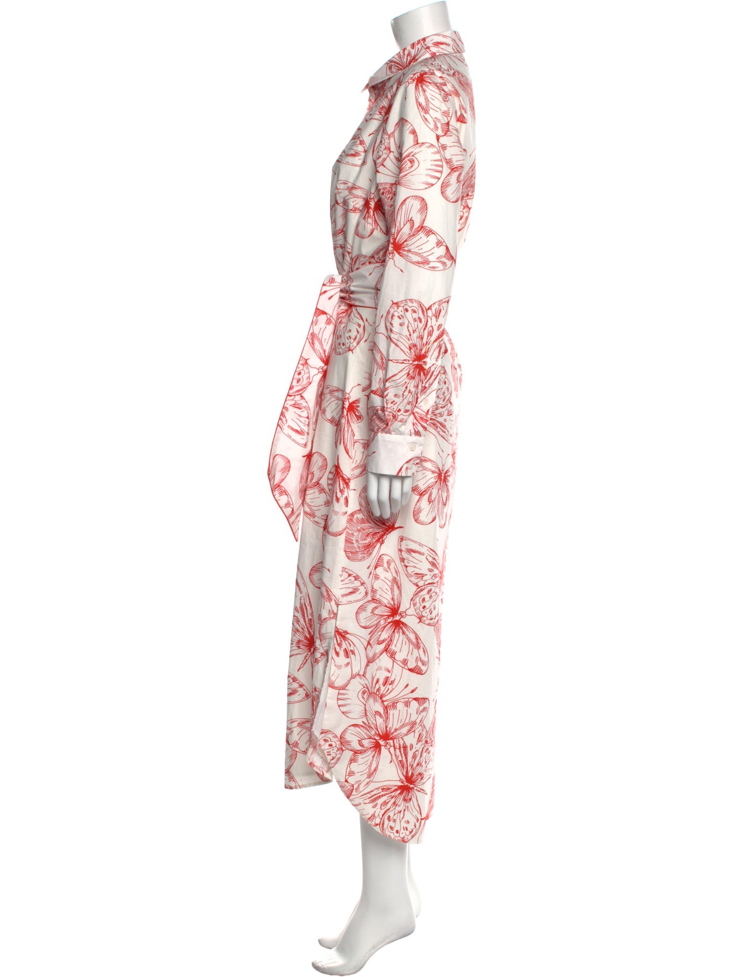 Lela Rose Printed Long Dress