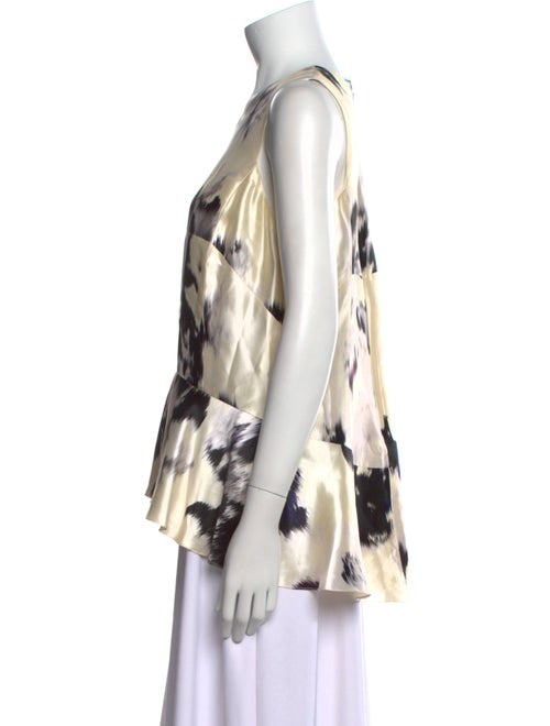 Lela Rose Silk Printed Blouse