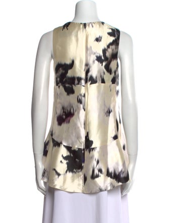Lela Rose Silk Printed Blouse
