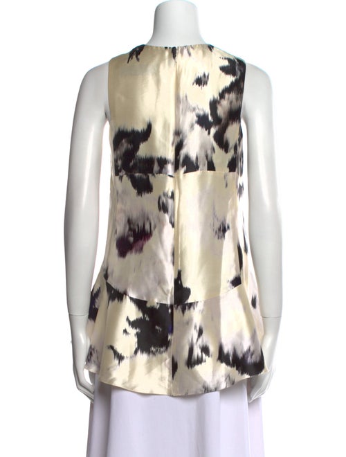 Lela Rose Silk Printed Blouse