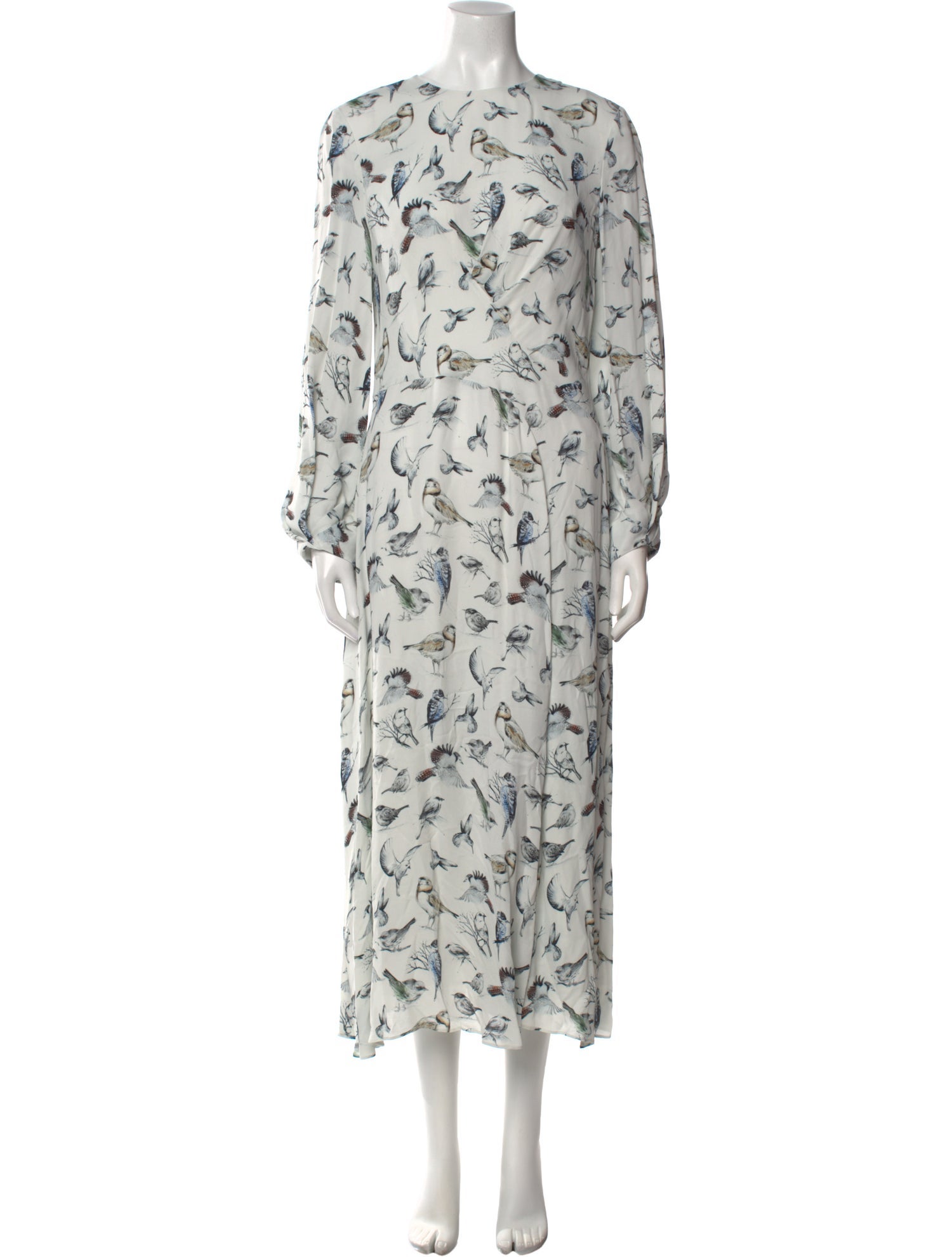 Lela Rose Printed Long Dress