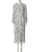 Lela Rose Printed Long Dress
