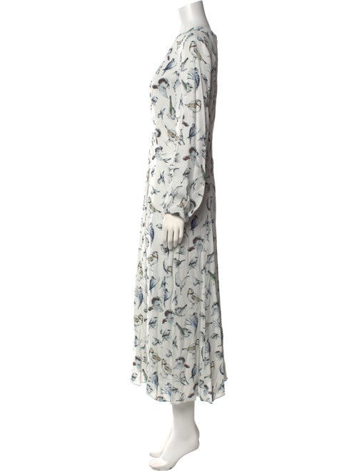 Lela Rose Printed Long Dress