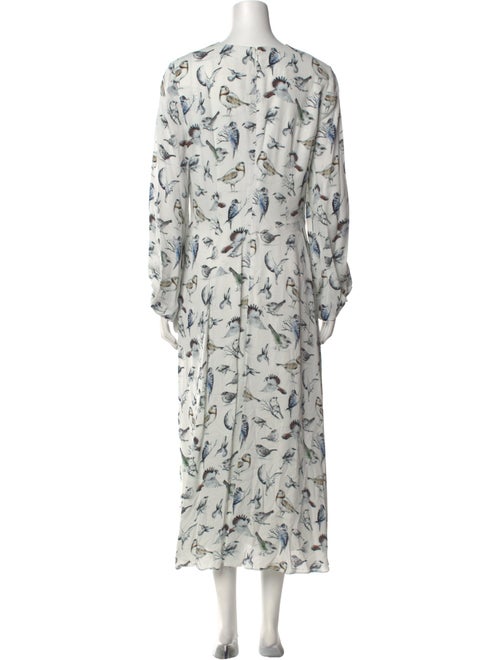 Lela Rose Printed Long Dress