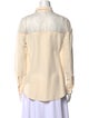 Lela Rose Silk Mock Neck Blouse