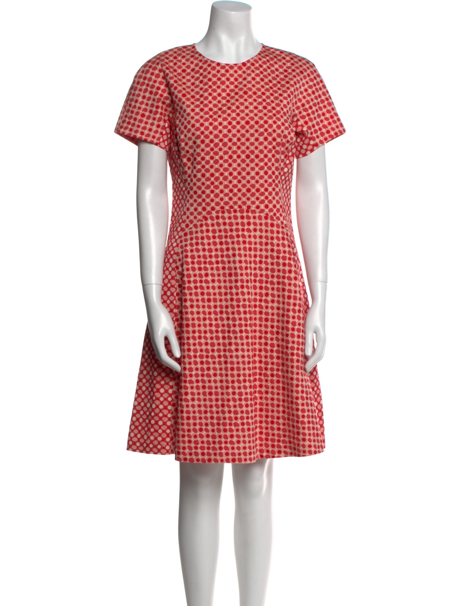 Lela Rose Plaid Print Knee-Length Dress