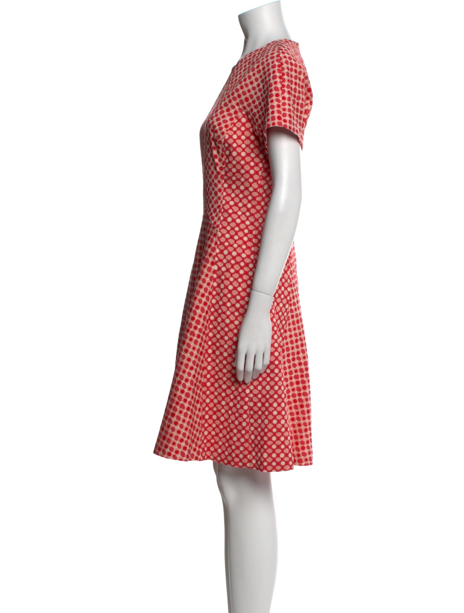 Lela Rose Plaid Print Knee-Length Dress