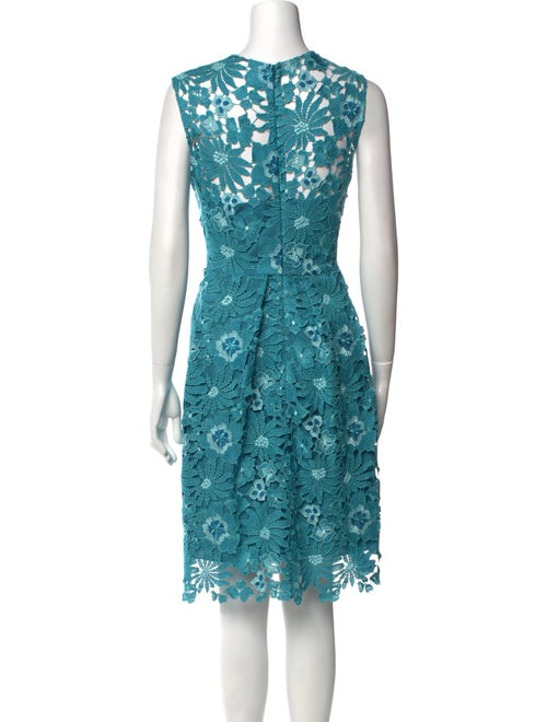 Lela Rose Lace Pattern Knee-Length Dress