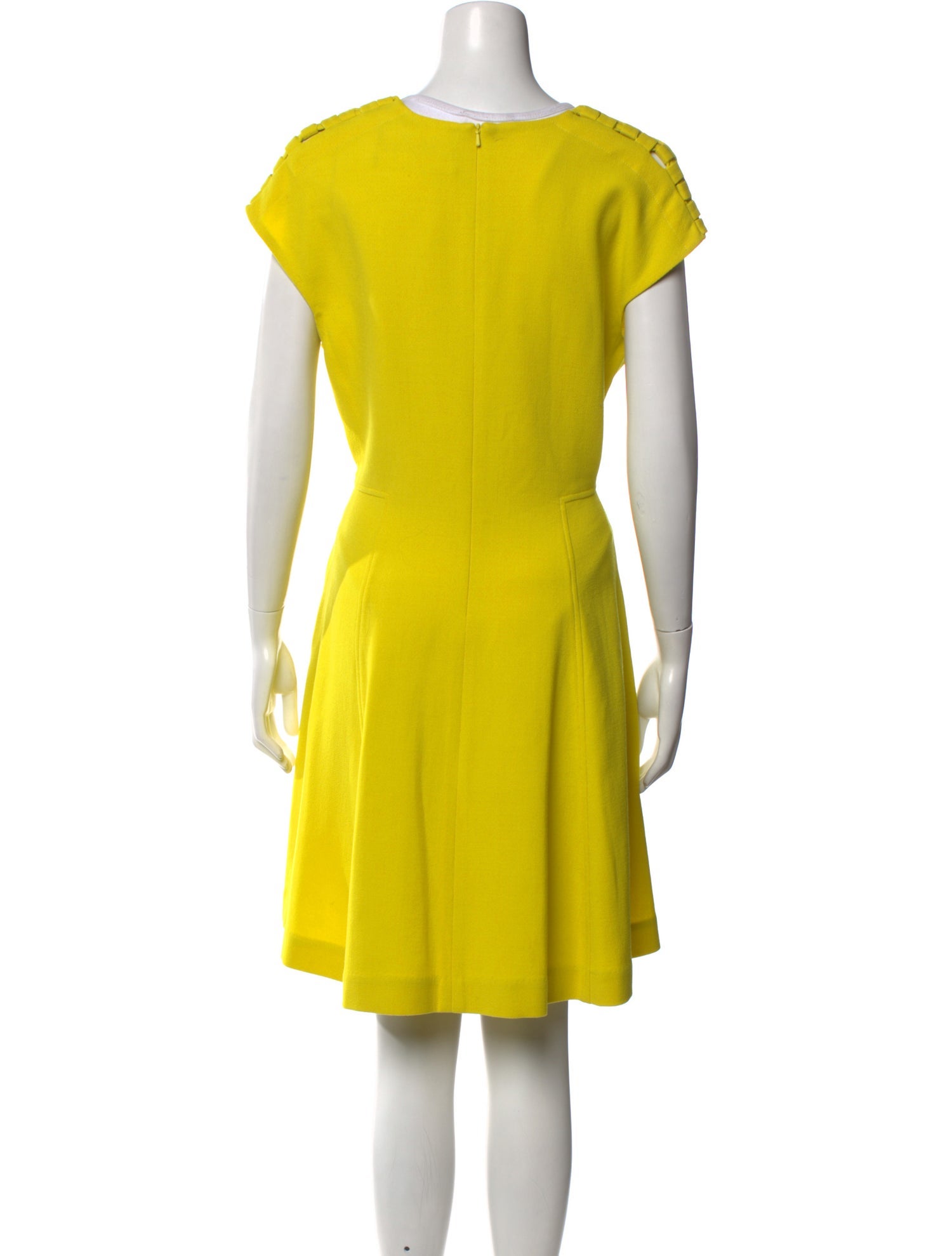 Lela Rose Wool Knee-Length Dress