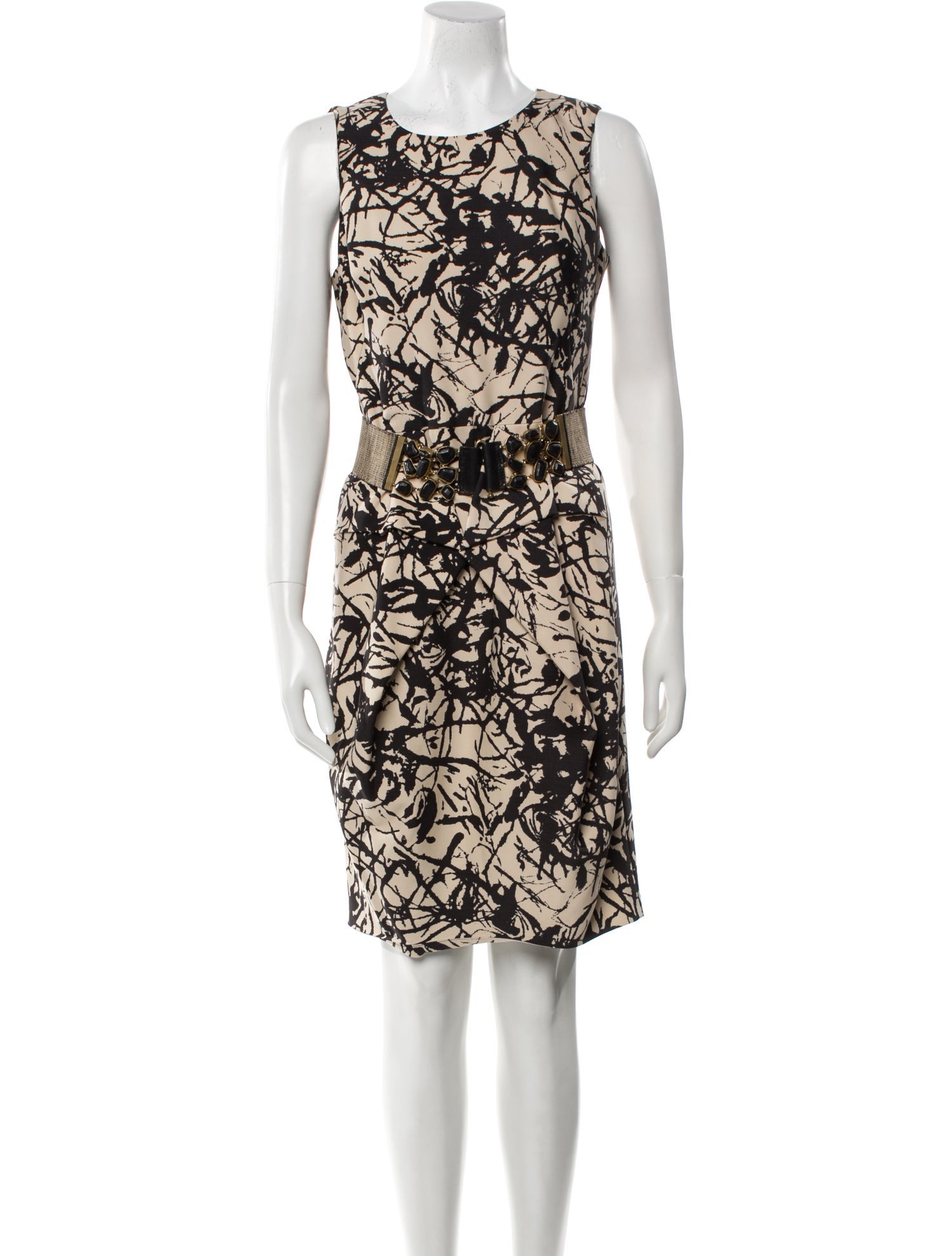 Lela Rose Silk Knee-Length Dress