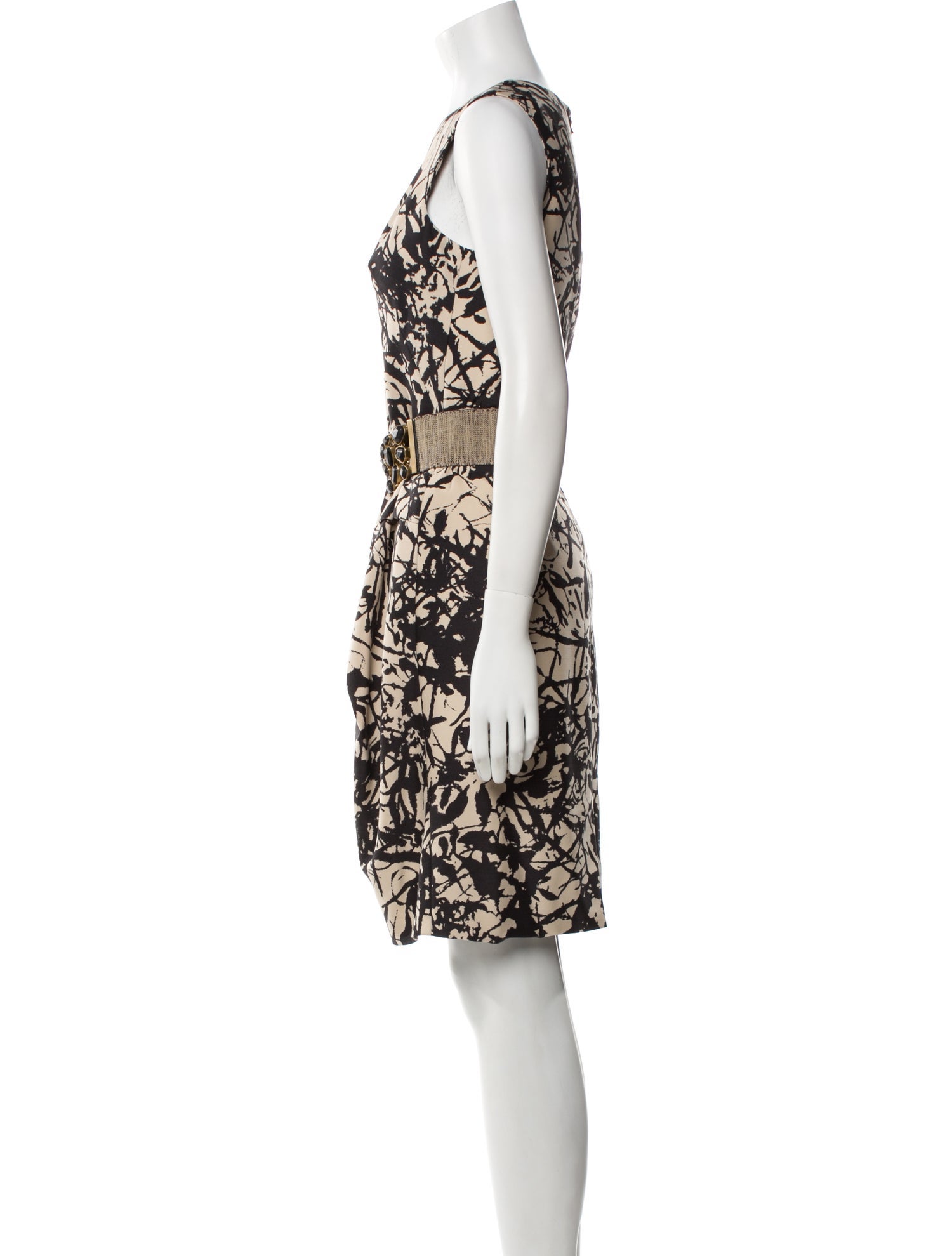 Lela Rose Silk Knee-Length Dress