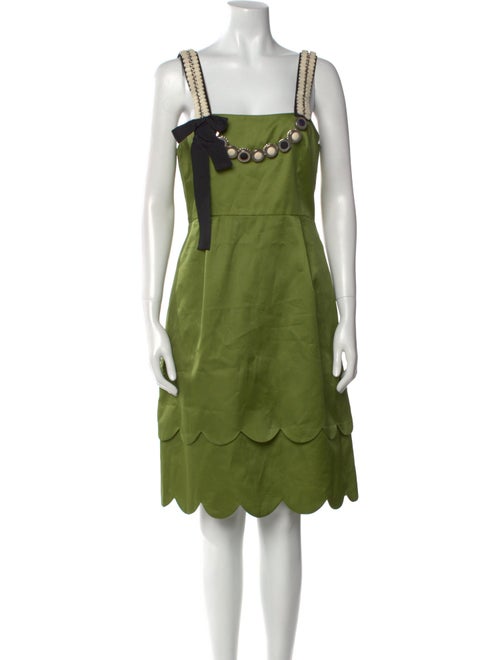 Lela Rose Silk Knee-Length Dress